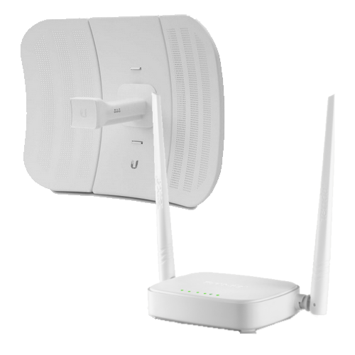 Duo Pack de Litebeam M5-23 y Router Tenda N301