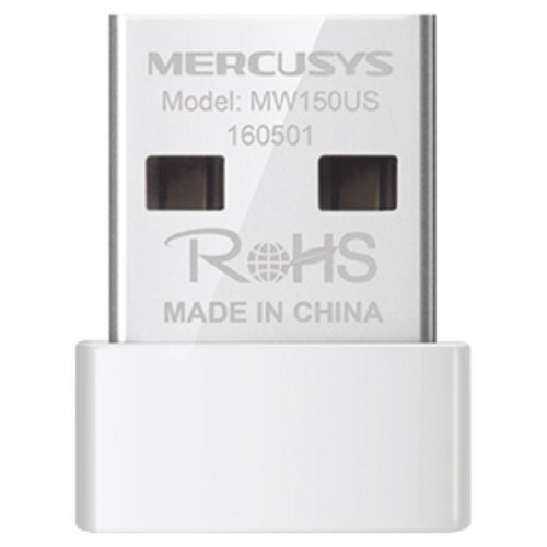 Adaptador de red inalámbrico USB Mercusys MW150US, 2.4 Ghz, 150 Mbps
