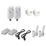Kit de 2 Radios Mimosa B5x y 2 Antenas N5X16, 4.9 a 6.4 Ghz, 16 dBi, incluye PoE, Cable y Fleximount-XL, 4 Km