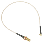 Pigtail Mikrotik ACMMCXRPSMA, MMCX a RPSMA, 26 cms
