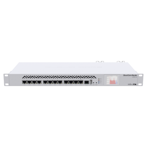 Cloud Core Router CCR1016-12G, 16 Nucleos, 12 Puertos Gigabit, 1U Rack, 2 Gb de RAM