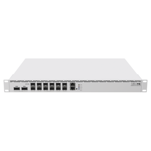 Router MikroTik Cloud Core CCR2216-1G-12XS-2XQ, CPU 16 Núcleos, 2 Ghz, 16 Gb RAM, 12 Ptos SFP28 (25 Gb), 2 Ptos QSFP28 (100 Gb), L6