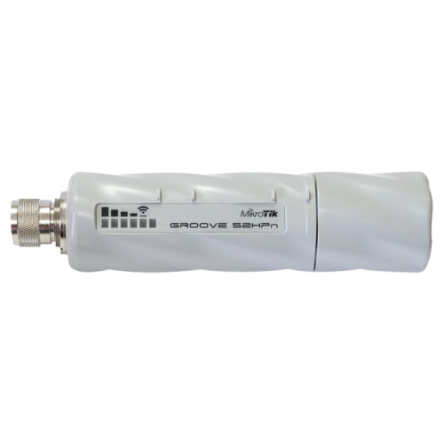 RouterBoard Groove 52HPn, 2.4/5 Ghz Seleccionable, CPU 600 Mhz, 64 Mb RAM, RouterOs L3, Conector N