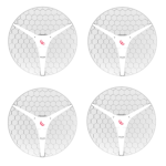 Pack de 4 Antenas Dish con Radio Mikrotik LHG XL 5 ac (RBLHGG-5acD-XL), 5Ghz, 27 dBi, L3