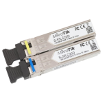 Par de Tranceptores SFP Mikrotik S-3553LC20D, 1.25 Gb, 20 Km, Conector LC