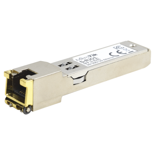 Convertidor Mikrotik S-RJ01, de Cobre, de SFP a Ethernet RJ45 10/100/1000 Mbps