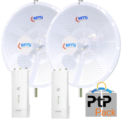 PtP Pack - 2 x Ubiquiti Air Fiber 5X HD, 2 x Sanny STD6G30M2, 5 Ghz, 1 Gbps, MIMO 2x2, 30 dBi