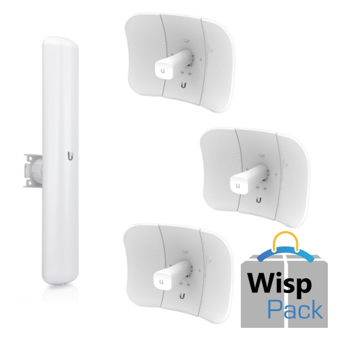 WISP Pack Ubiquiti Litebeam, Sectorial 120 grados y 3 CPE's Litebeam AC Gen2