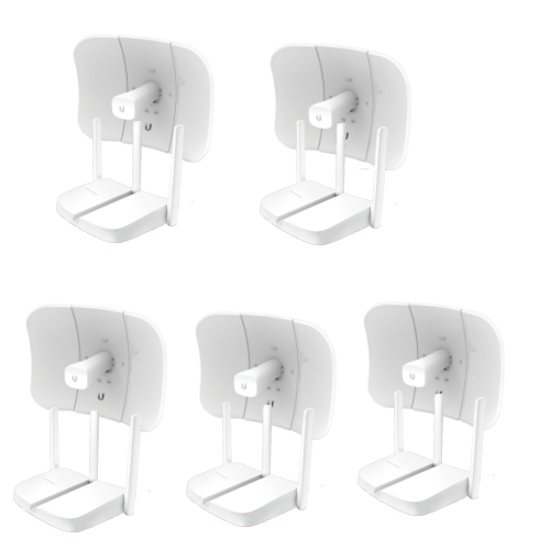 WISP Pack de 5 Litebeam 5AC Gen2 y 5 Router Mercusys MW305R