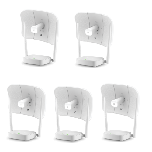 WISP Pack de 5 Litebeam 5AC Gen2 y 5 Router Tenda N301
