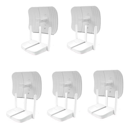WISP Pack de 5 Litebeam M5-23 y 5 Router Mercusys MW305R