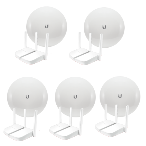 WISP Pack de 5 Nanobeam M5-16 y 5 Router Mercusys MW305R