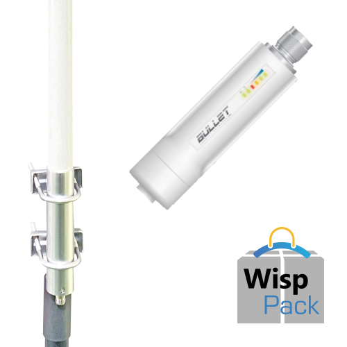 WISP Pack de Ubiquiti Bullet M2 y Antena Omnidireccional Sanny STO241G15-PRO, 15 dBi, 2.4 Ghz