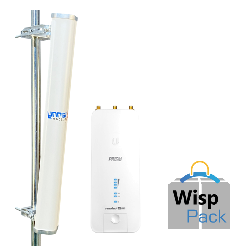 WISP Pack de Ubiquiti Rocket 5AC Prism Gen2 y Antena Sectorial Sanny STS5G19, 5 Ghz, 19 dBi, 120°