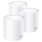 Kit de 3 TP-Link Deco X60, Mesh, Wi-Fi 6 (AX), 2.4 y 5 Ghz, 2 Ptos Gb, 4 Antenas Internas