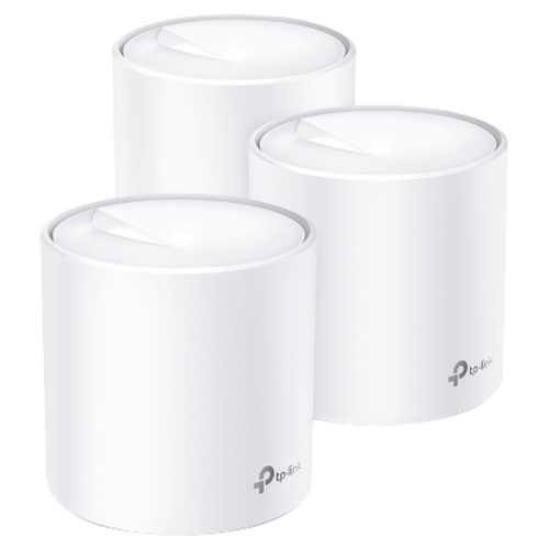 Kit de 3 TP-Link Deco X60, Mesh, Wi-Fi 6 (AX), 2.4 y 5 Ghz, 2 Ptos Gb, 4 Antenas Internas