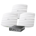 Kit de 3 Puntos de Acceso y Controlador Omada TP-Link EAP110-KIT3-OC200, 2.4 Ghz, 300 Mbps, PoE, 50 Clientes