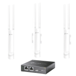 Kit de 3 Puntos de Acceso y Controlador Omada TP-Link EAP225, OC200, Banda Dual, Wave 2, MIMO 2x2, Mesh Exterior