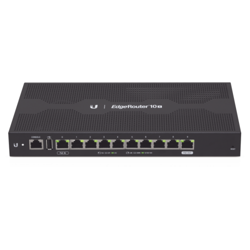 Ubiquiti EdgeRouter 10x, ER-10X, 10 Ptos Gb, 1 Pto PoE Pasivo 24 V Passthrough