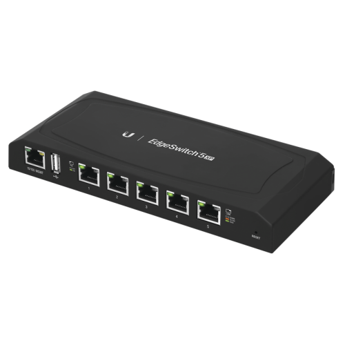 Ubiquiti EdgeSwitch ES-5XP, 5 Ptos Gb PoE de 24V Pasivo