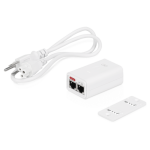 Inyector PoE Ubiquiti POE-24-7W-G-WH, 24 VDC, 0.3 Amp, Pto Gb, Blanco