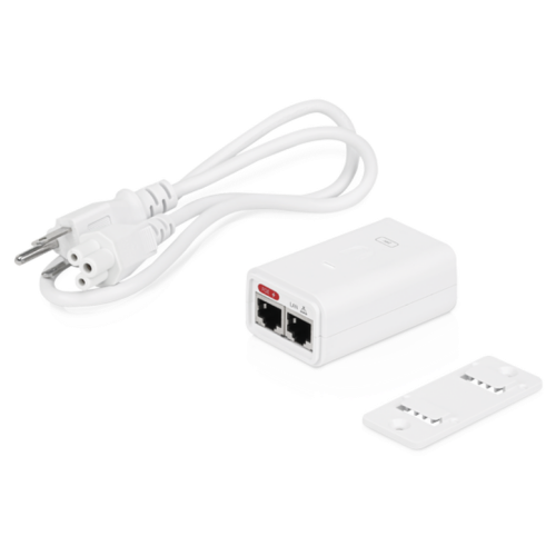 Inyector PoE Ubiquiti POE-24-7W-G-WH, 24 VDC, 0.3 Amp, Pto Gb, Blanco