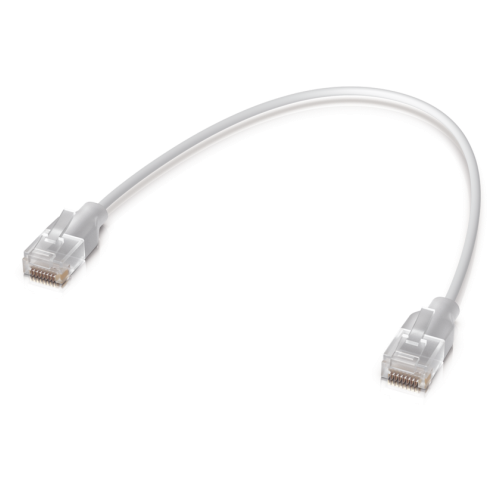 Pack de Patch Cord Ubiquiti UniFi UACC-CABLE-PATCH-EL-0.15M-W-24, 24 Piezas, 15 cm, RJ45 Transparente, UniFi Etherlighting