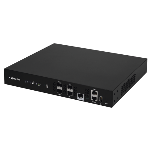 Ubiquiti UFiber OLT UF-OLT-4, Terminal de red óptica GPON, 4 Ptos SFP GPON, 1 SFP+, 512 ONUs