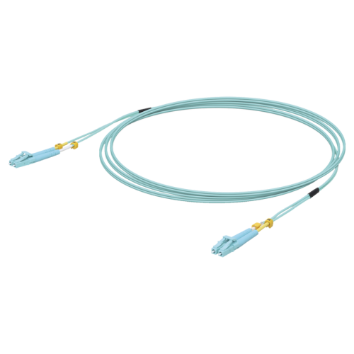 Jumper Ubiquiti UOC-3, 3 metros, 10Gb, Multimodo, LC.LC, 50/125 OM3, Color Aqua
