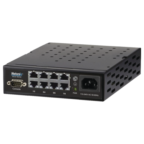 WISP Switch Netonix WS8150AC, 8 ptos Gb PoE, Fuente 150 W AC