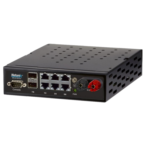 WISP Switch Netonix WS-8-150-DC, 6 ptos Gb, 2 SFP, Fuente 150 W DC
